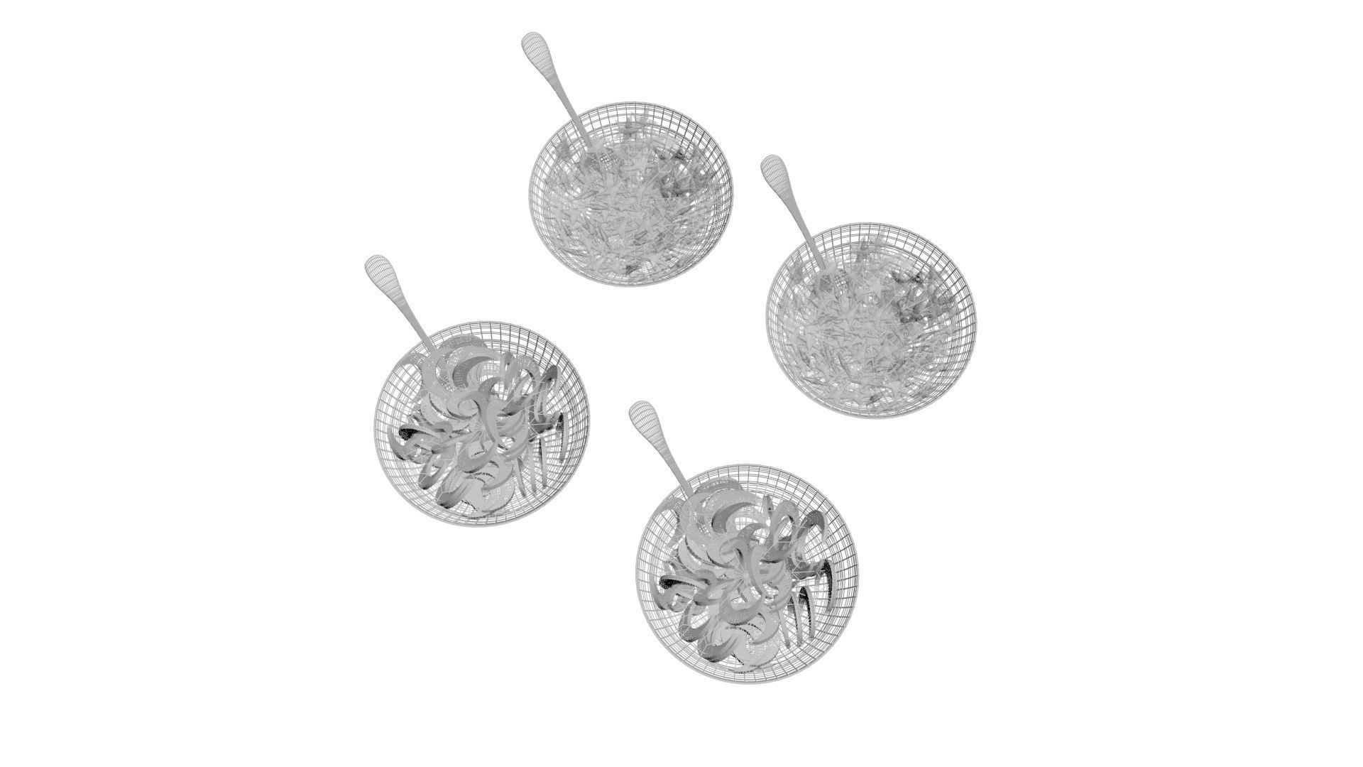 Bowl of Moon and Star Cereals 3D model_21