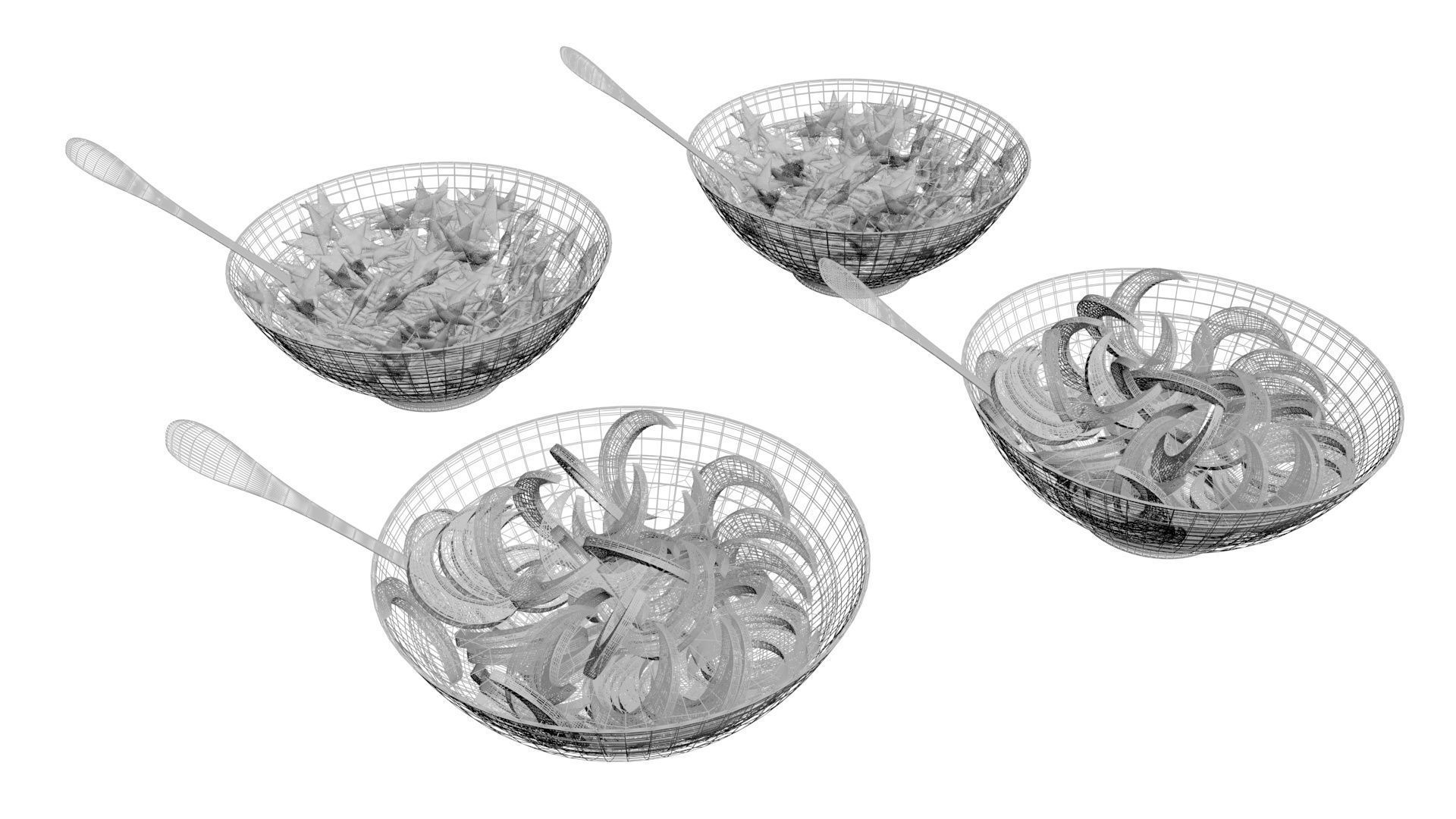 Bowl of Moon and Star Cereals 3D model_24