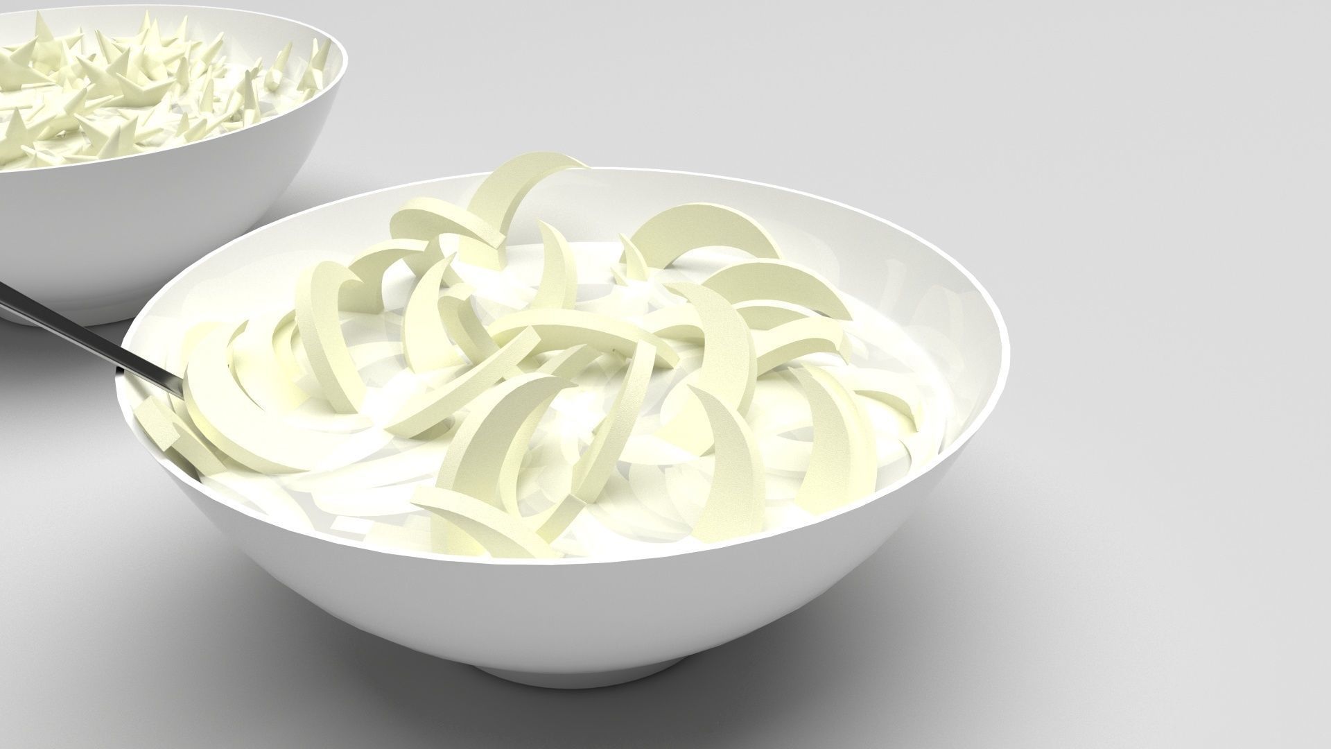 Bowl of Moon and Star Cereals 3D model_9