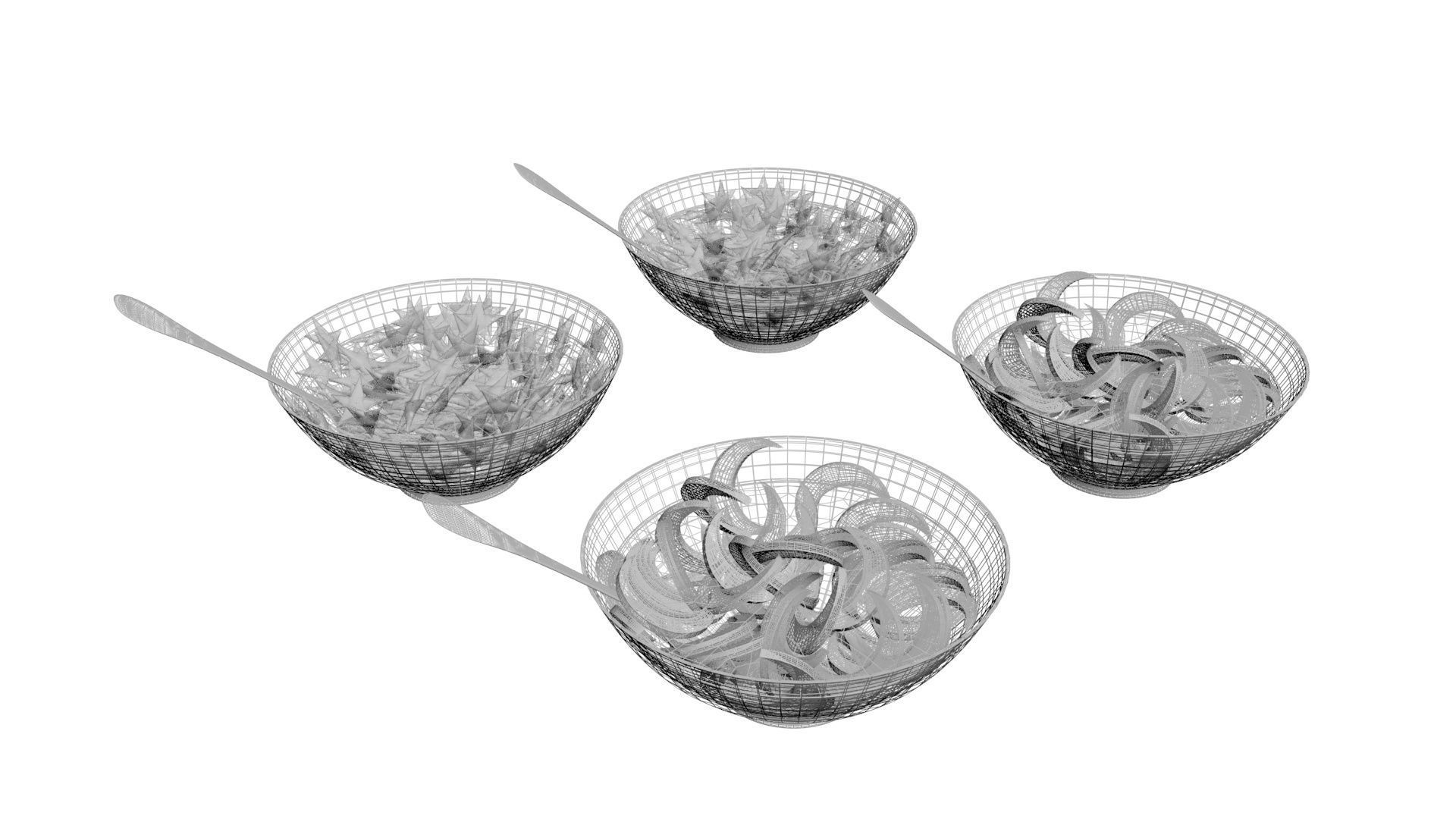 Bowl of Moon and Star Cereals 3D model_20