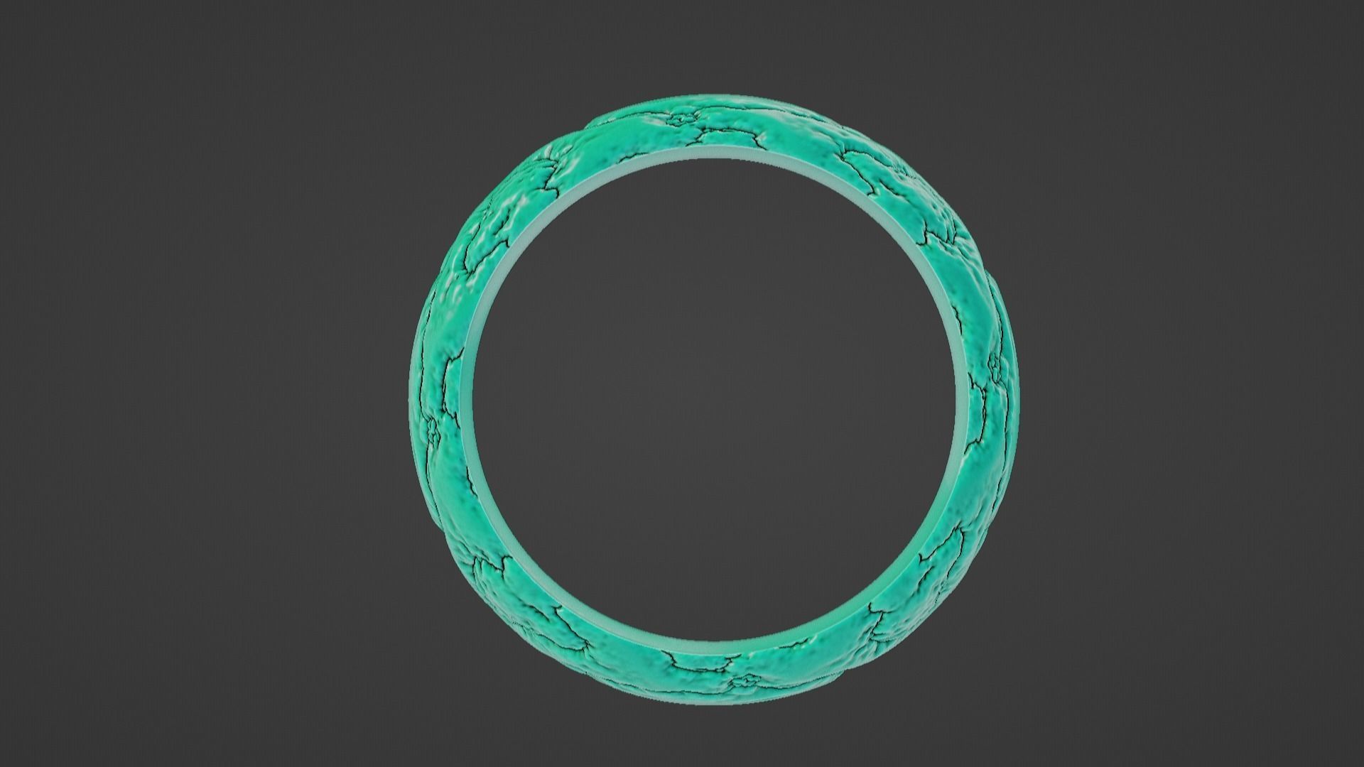 Rock texture wedding band size T 3D print model_2