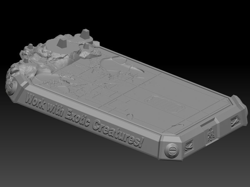 STAR WARS RANCOR TAMER GIRL PIN UP 3D print model_29