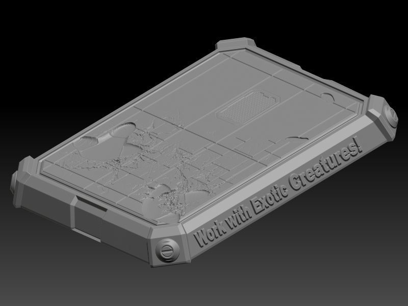 STAR WARS RANCOR TAMER GIRL PIN UP 3D print model_36