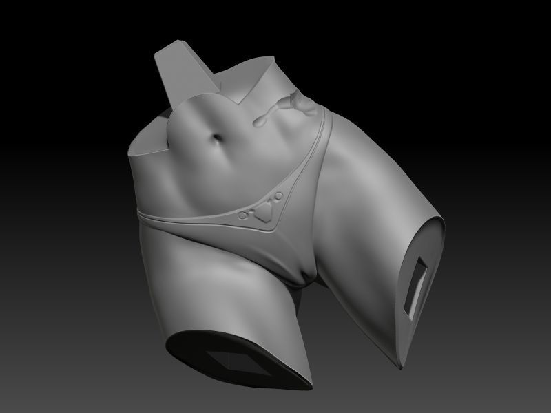 STAR WARS RANCOR TAMER GIRL PIN UP 3D print model_55