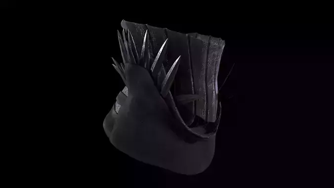 Medieval dark fantasy head armor