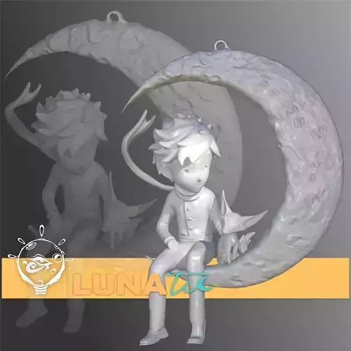 THE LITTLE PRINCE HALF MOON 3D print model
