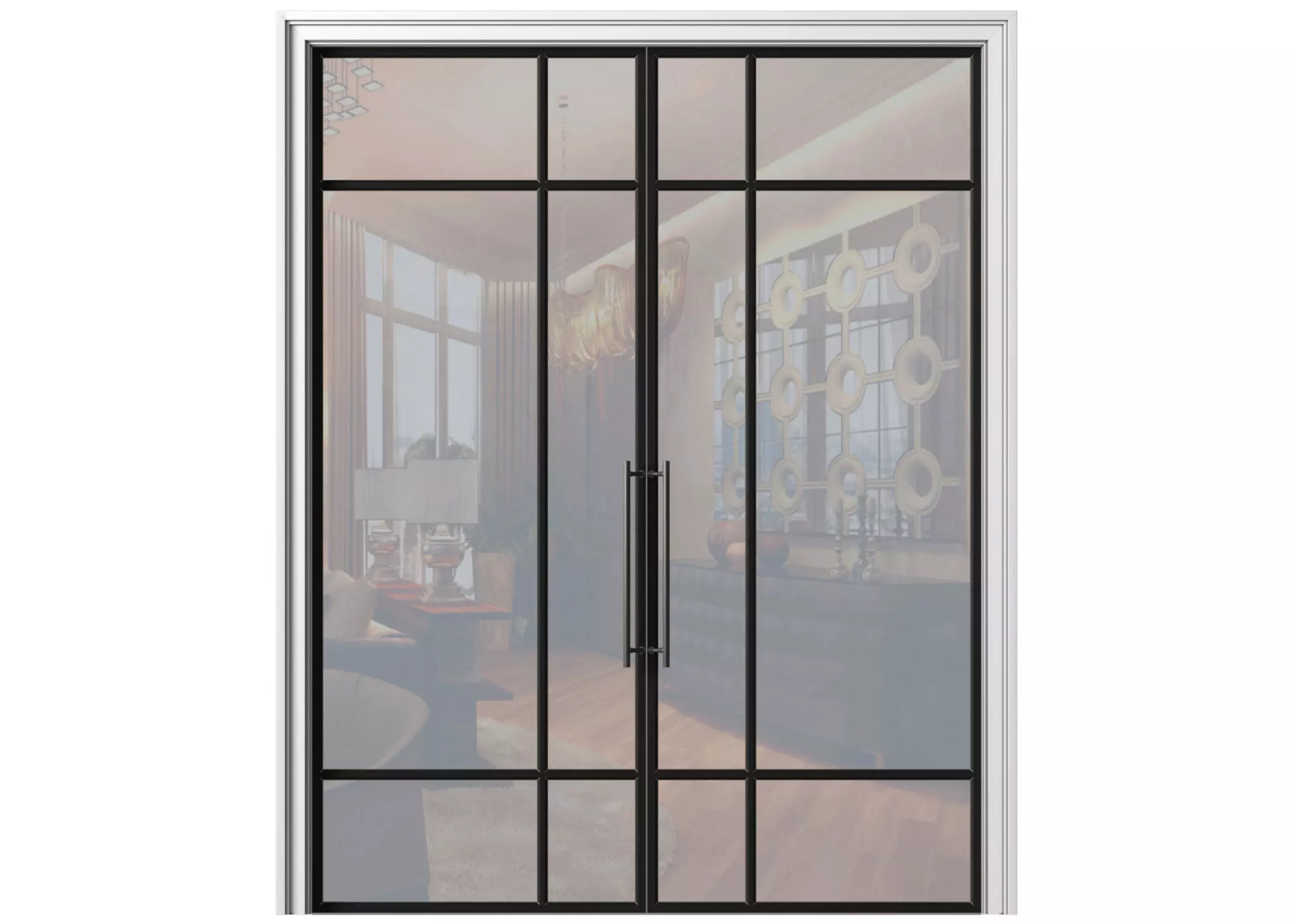 Interior Modern Doors in Art Deco style 3D model_0