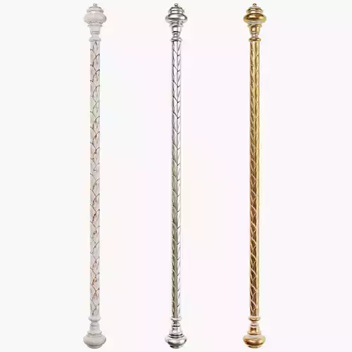 Classic pilaster 07 3D model