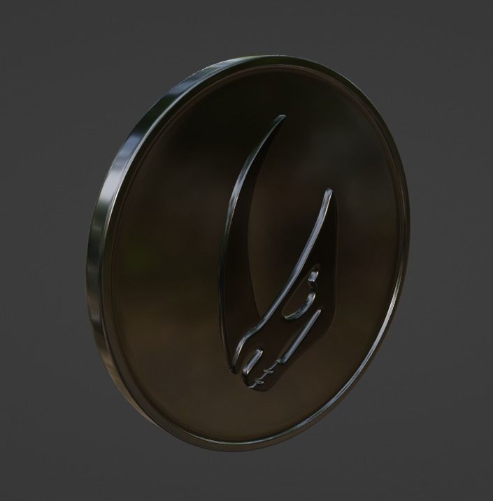 Mandalorian child beskar mudhorn armour chestplate pendant 3D print model_3