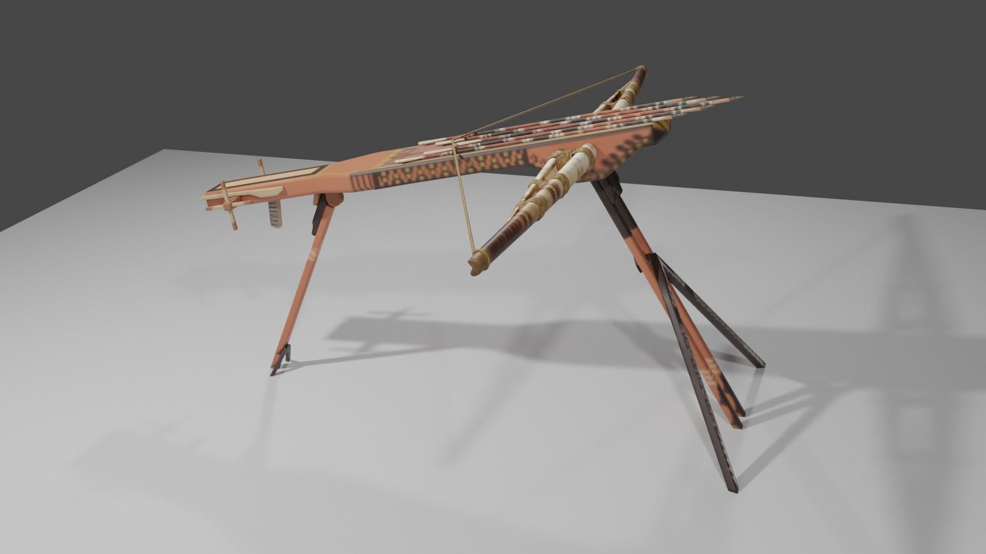 Magic crossbow Lien chau Low-poly 3D model_7