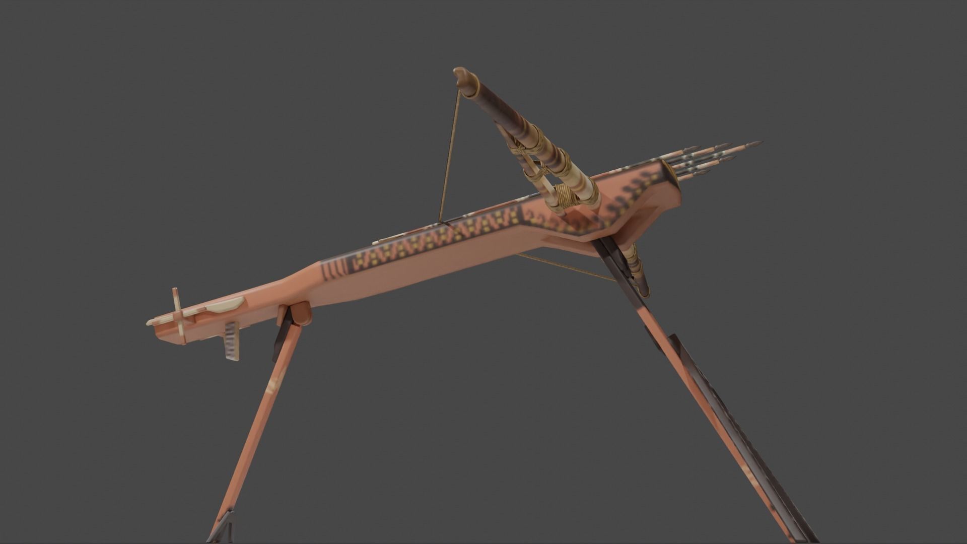 Magic crossbow Lien chau Low-poly 3D model_6