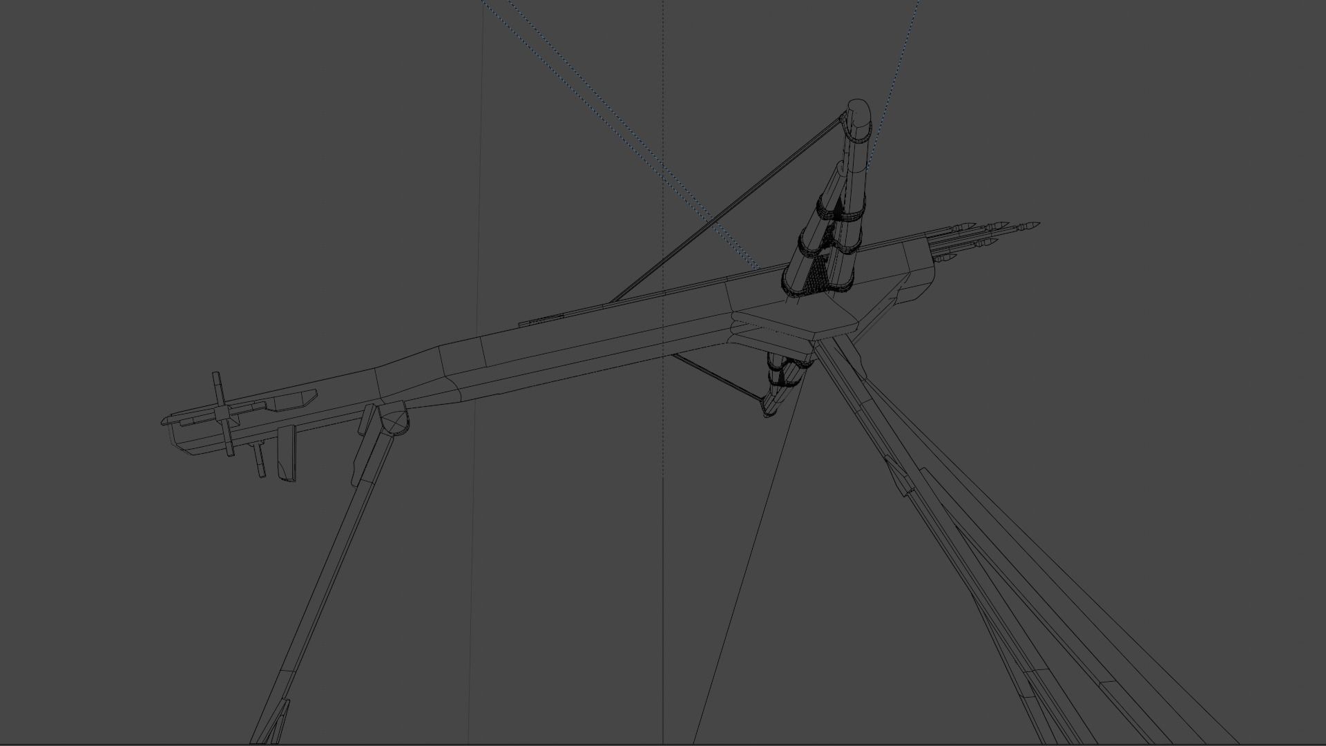 Magic crossbow Lien chau Low-poly 3D model_5