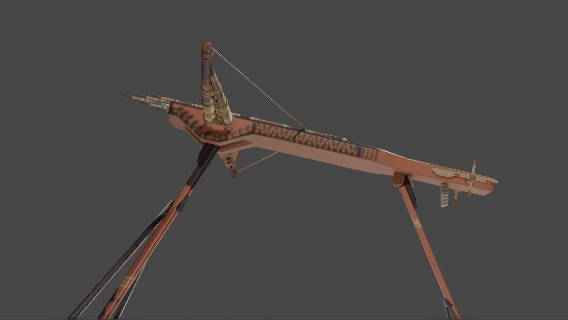 Magic crossbow Lien chau Low-poly 3D model_26