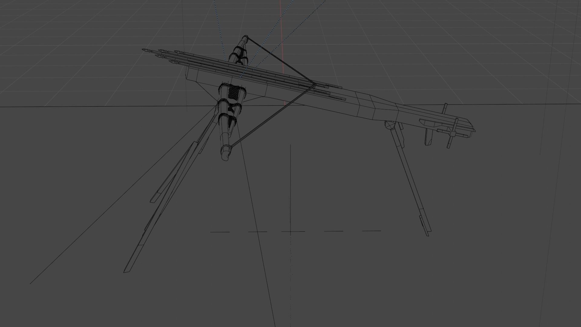 Magic crossbow Lien chau Low-poly 3D model_27