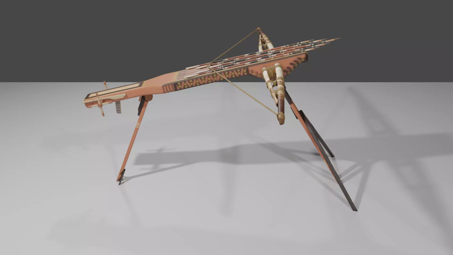 Magic crossbow Lien chau Low-poly 3D model_0