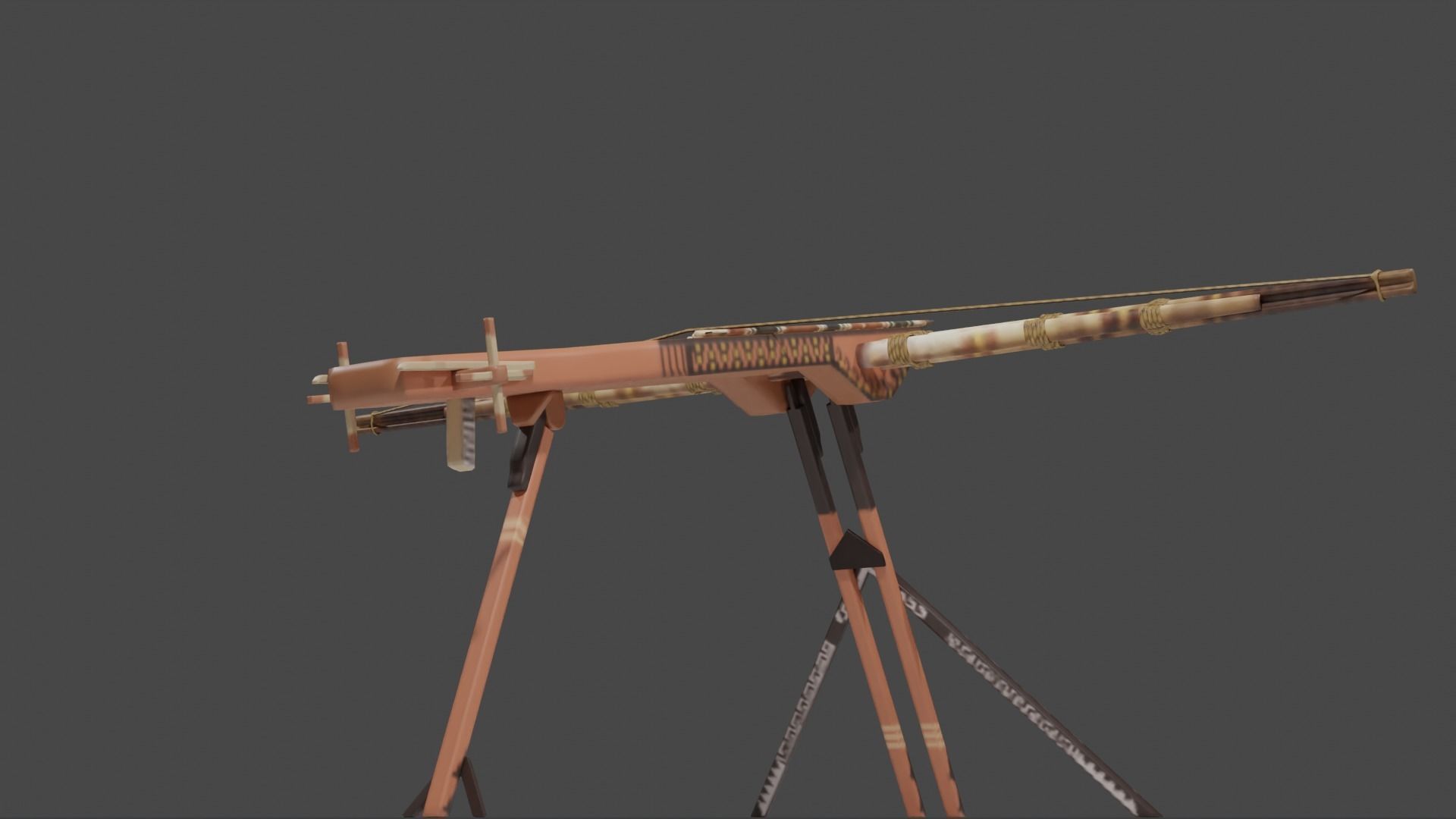 Magic crossbow Lien chau Low-poly 3D model_36
