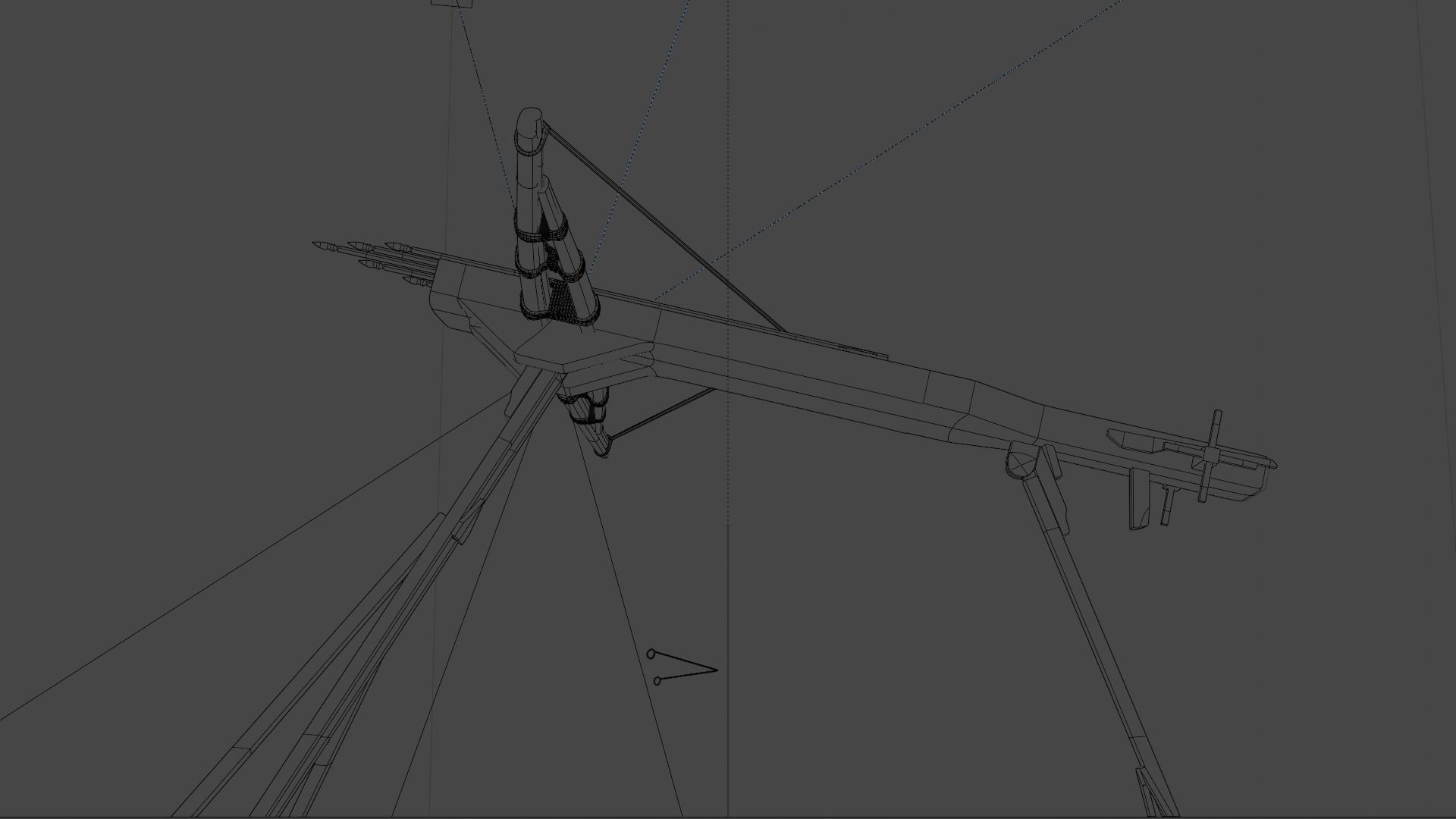 Magic crossbow Lien chau Low-poly 3D model_29