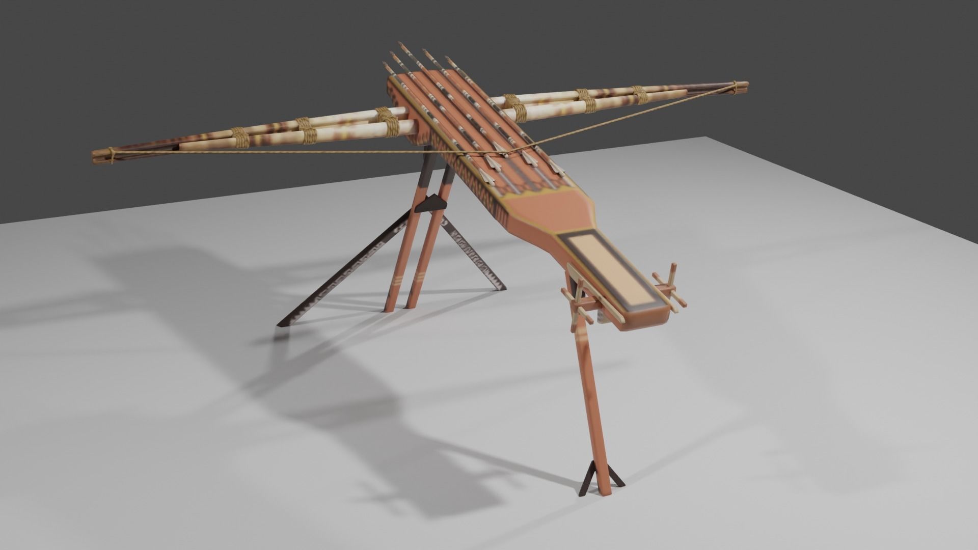 Magic crossbow Lien chau Low-poly 3D model_34