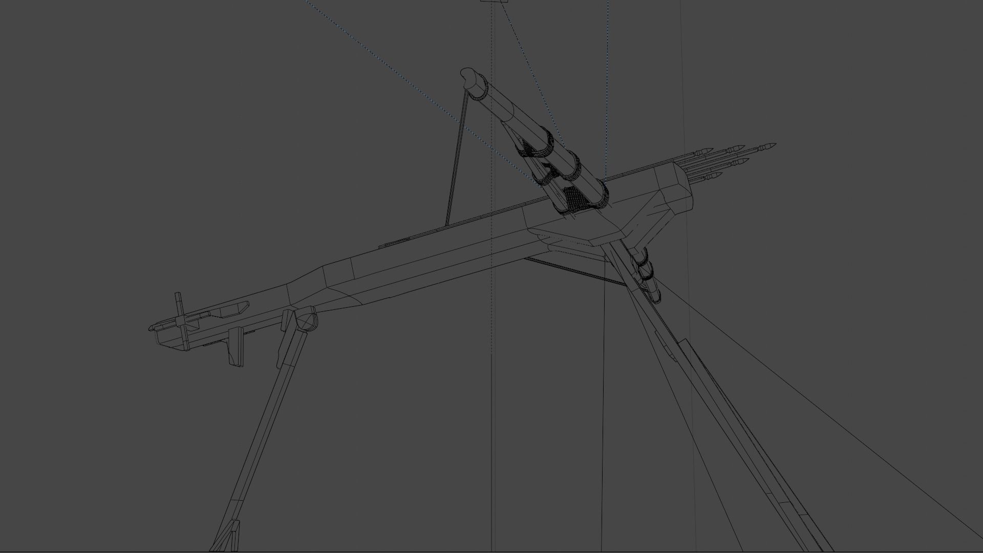 Magic crossbow Lien chau Low-poly 3D model_11