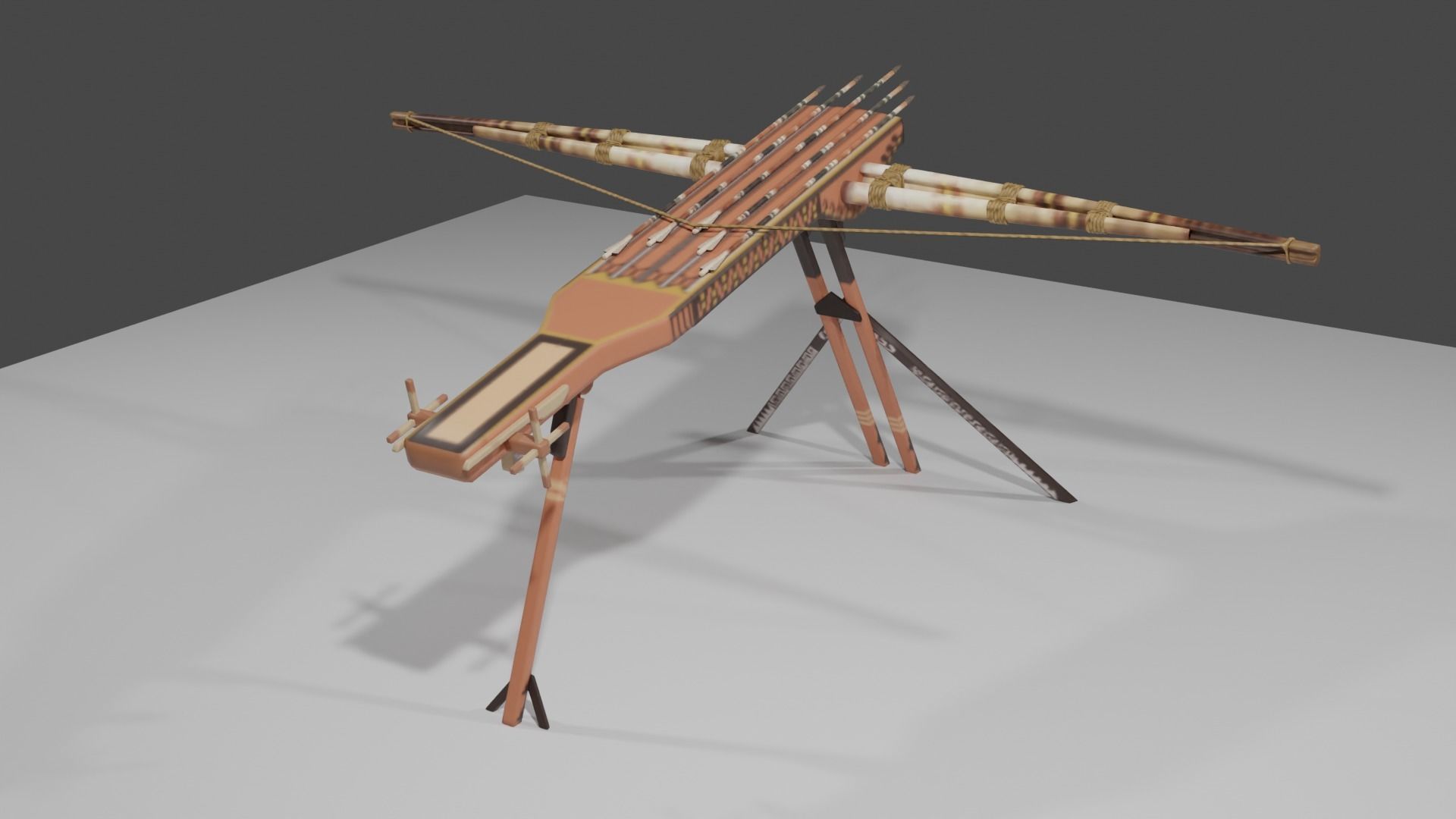 Magic crossbow Lien chau Low-poly 3D model_37