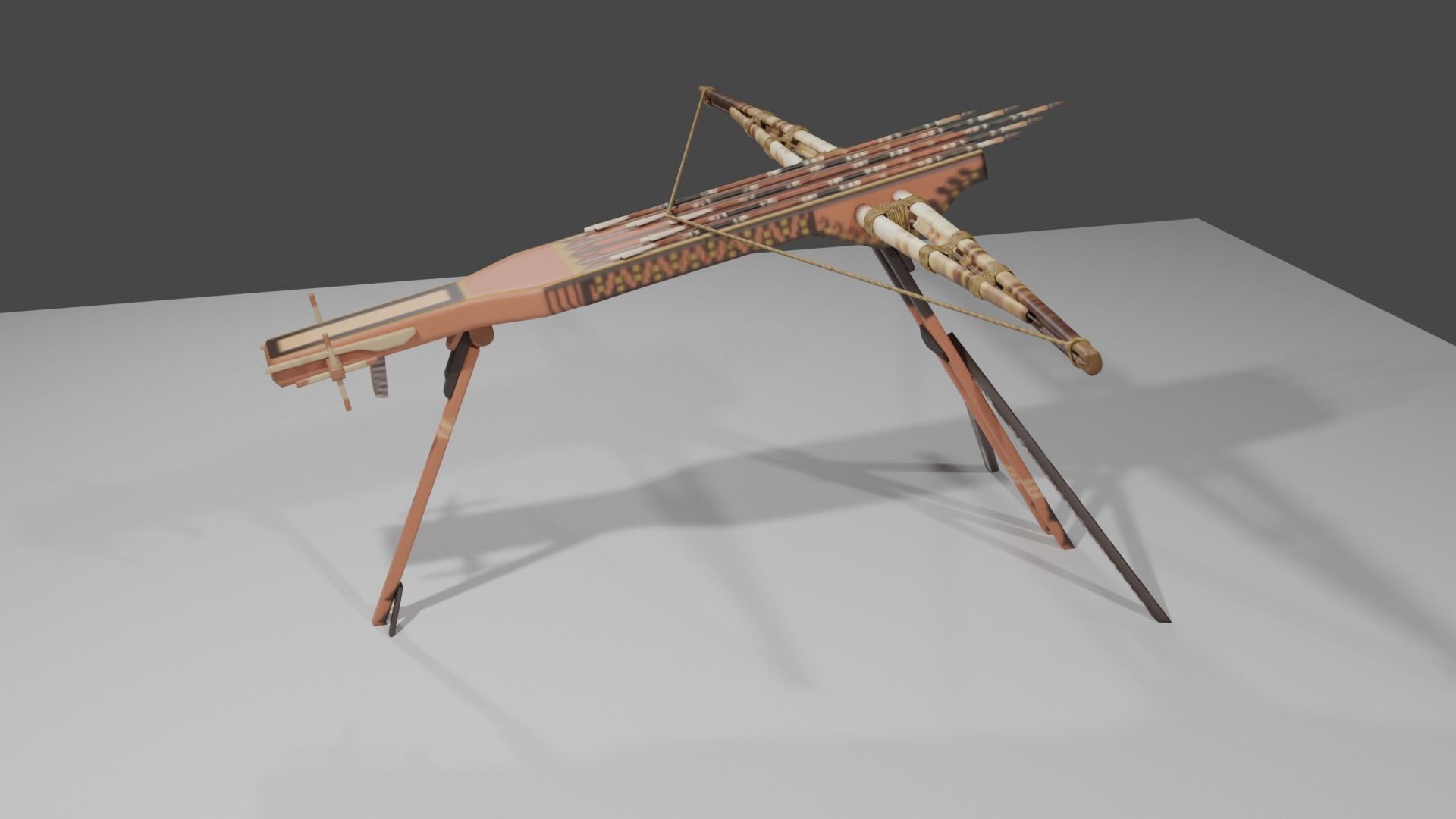 Magic crossbow Lien chau Low-poly 3D model_42