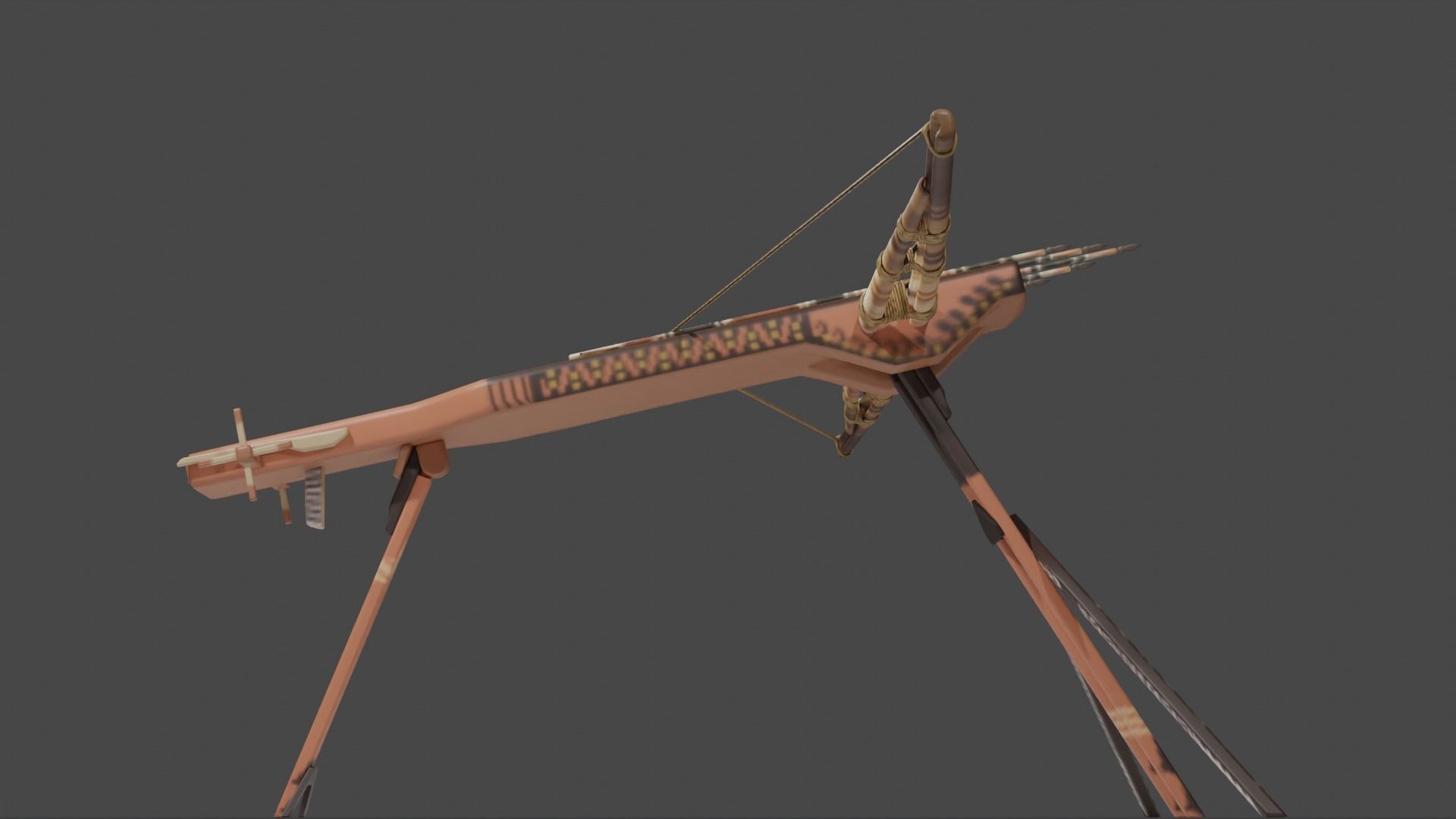 Magic crossbow Lien chau Low-poly 3D model_1
