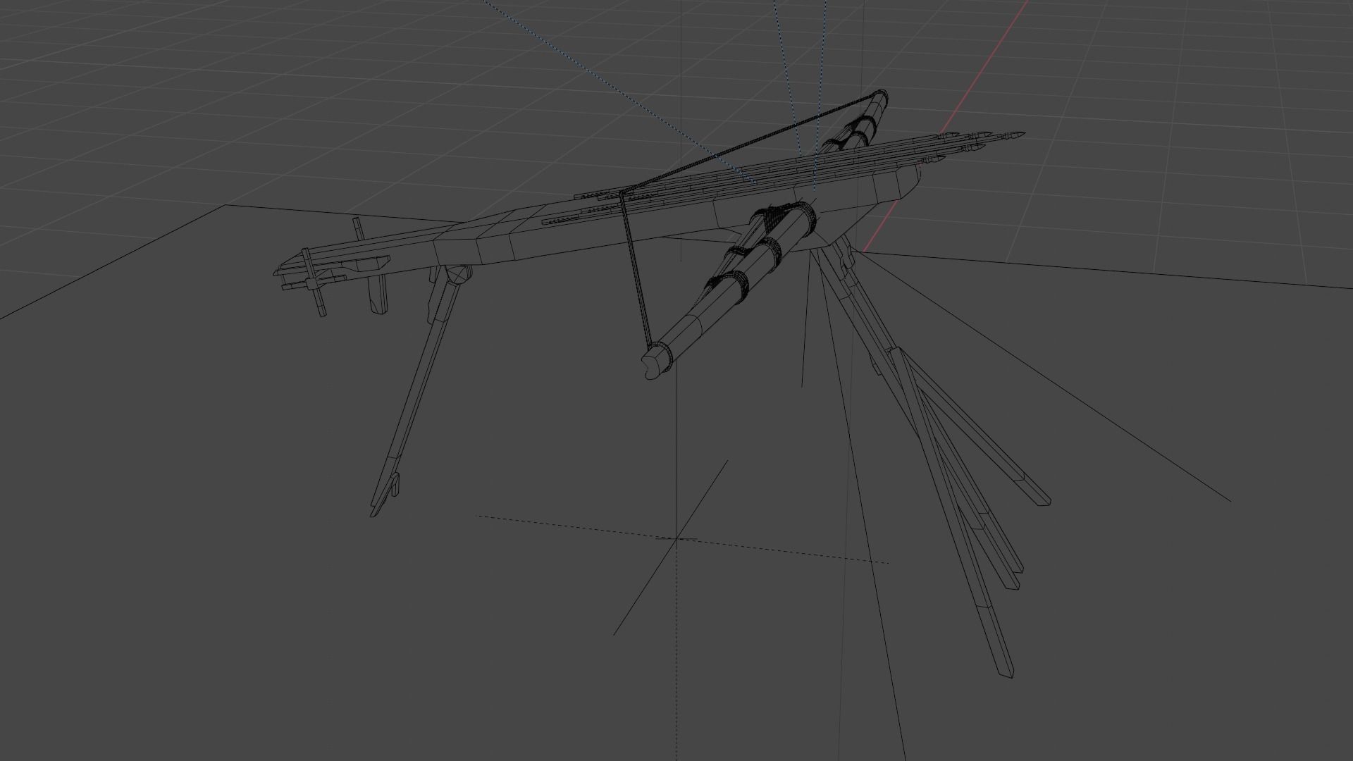 Magic crossbow Lien chau Low-poly 3D model_9