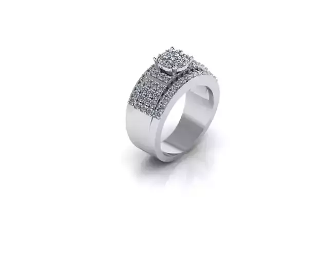 ring diamond 3D print model