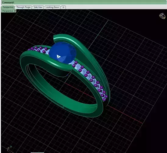 Engagement Ring 3D print model