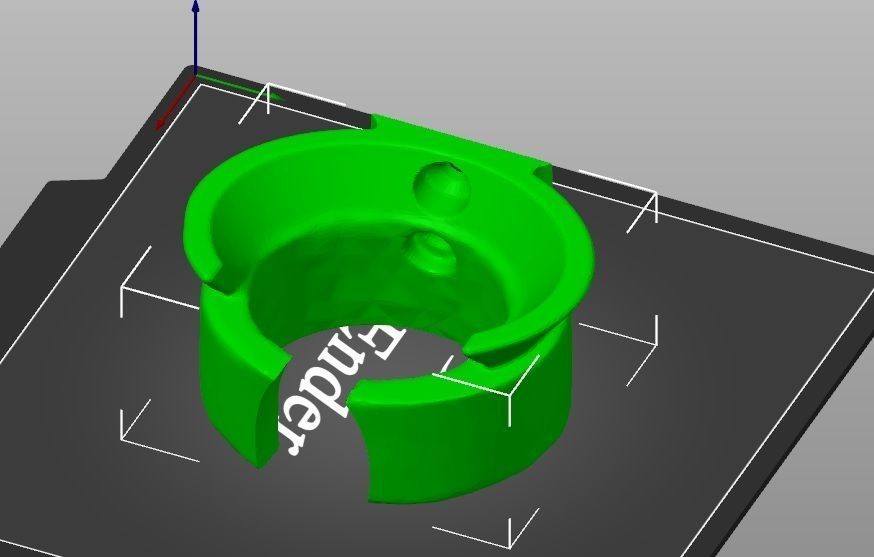 mole scanner wall mount 3D print model_4