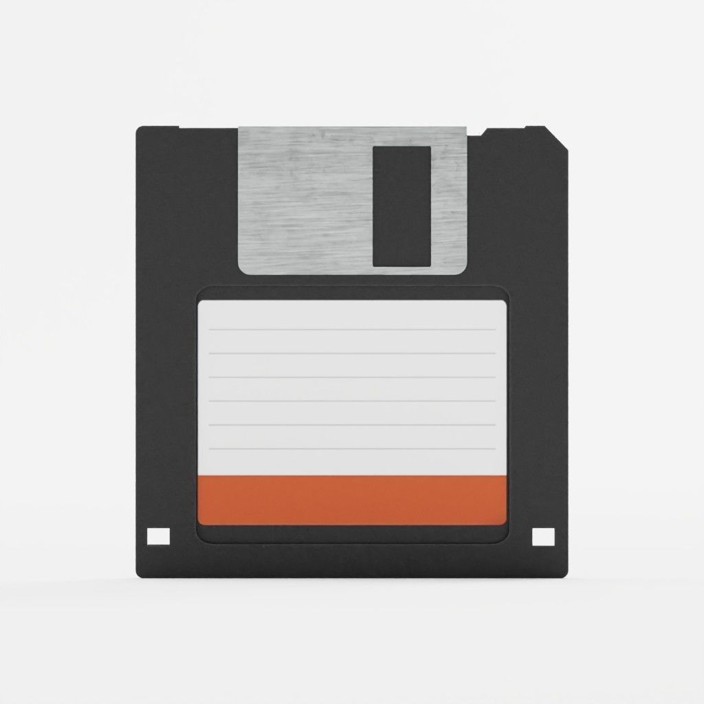 Floppy Disk Free low-poly 3D model_3