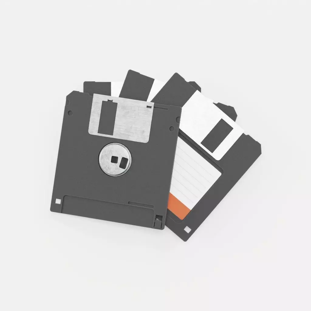 Floppy Disk Free low-poly 3D model_0