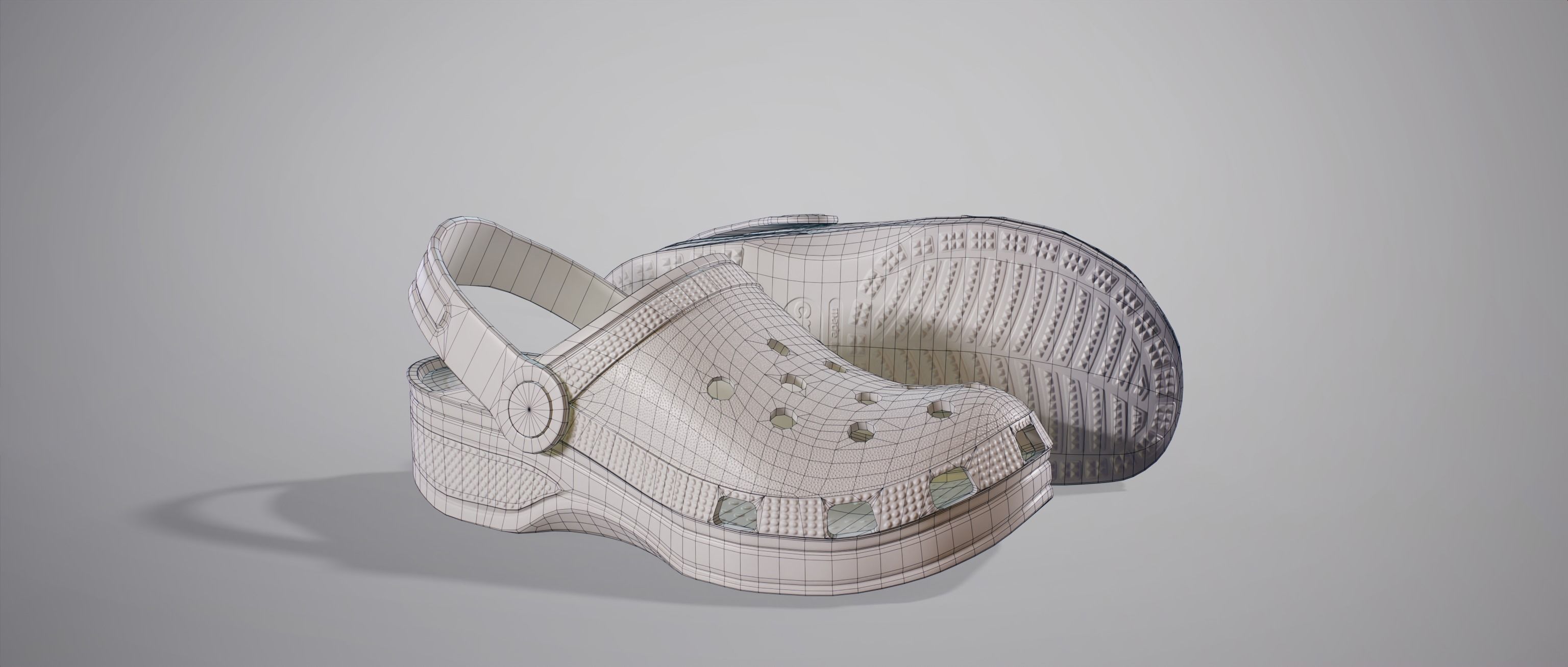 Crocs Classic Clog Low-poly 3D model_13
