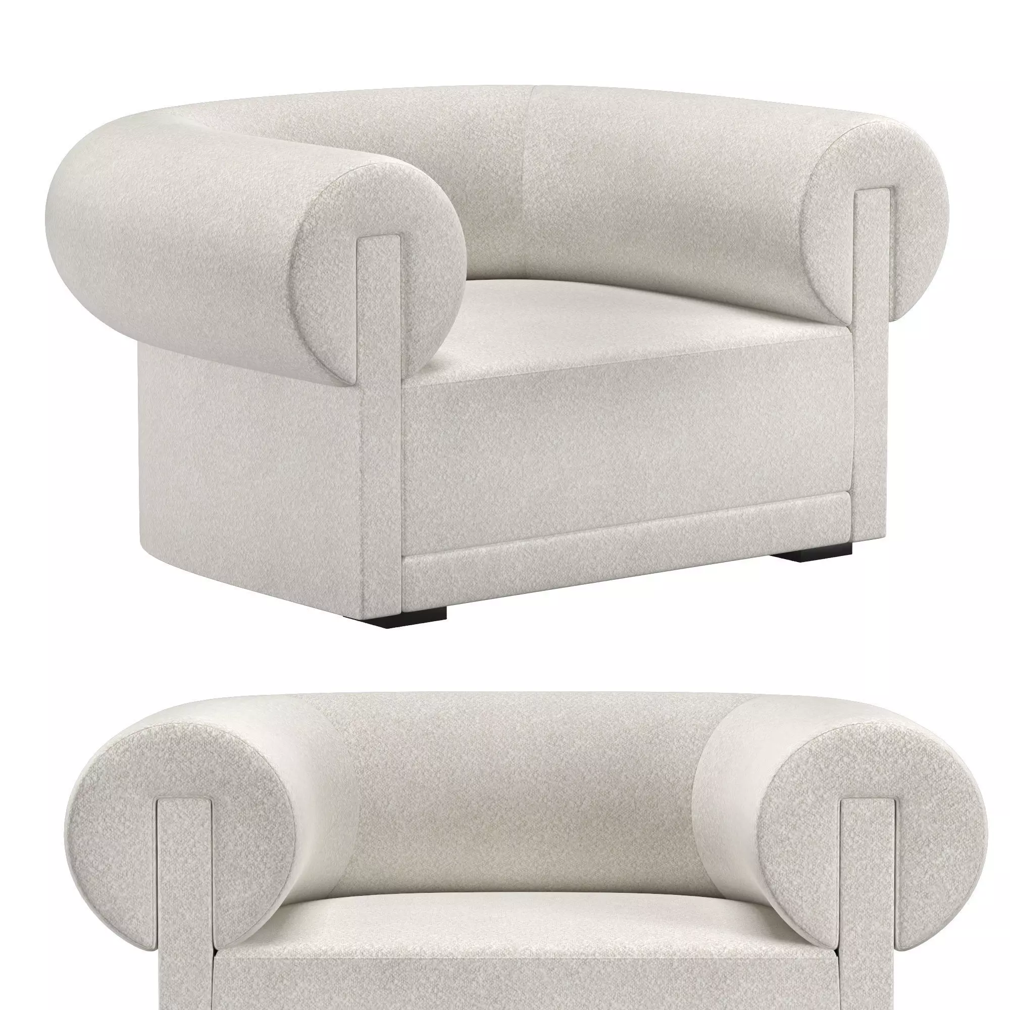 IVERSEN ROLL-BACK CHAIR 3D model