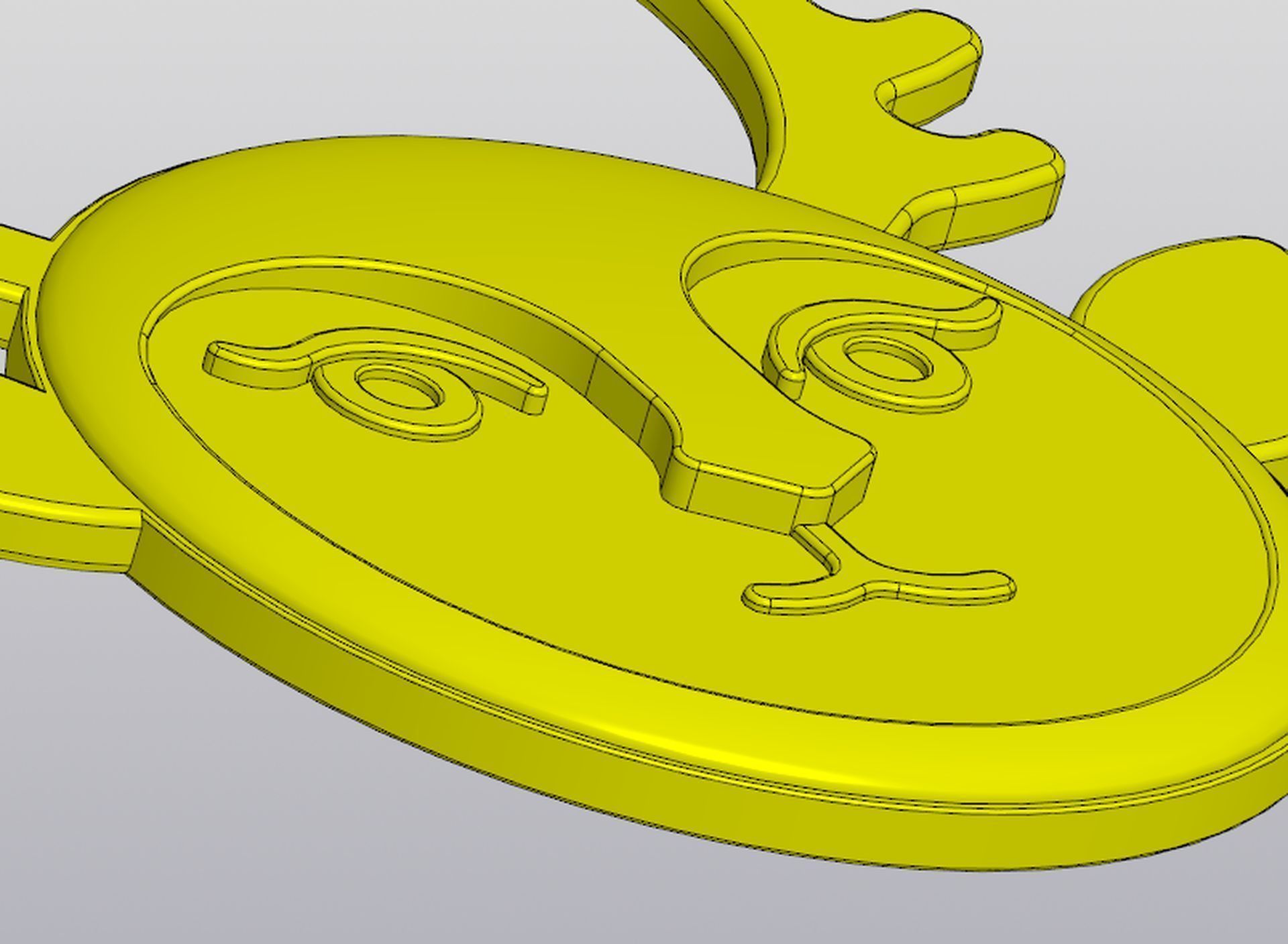 Set 2 Planters and Wall decor Lady Deer 3D print model_25