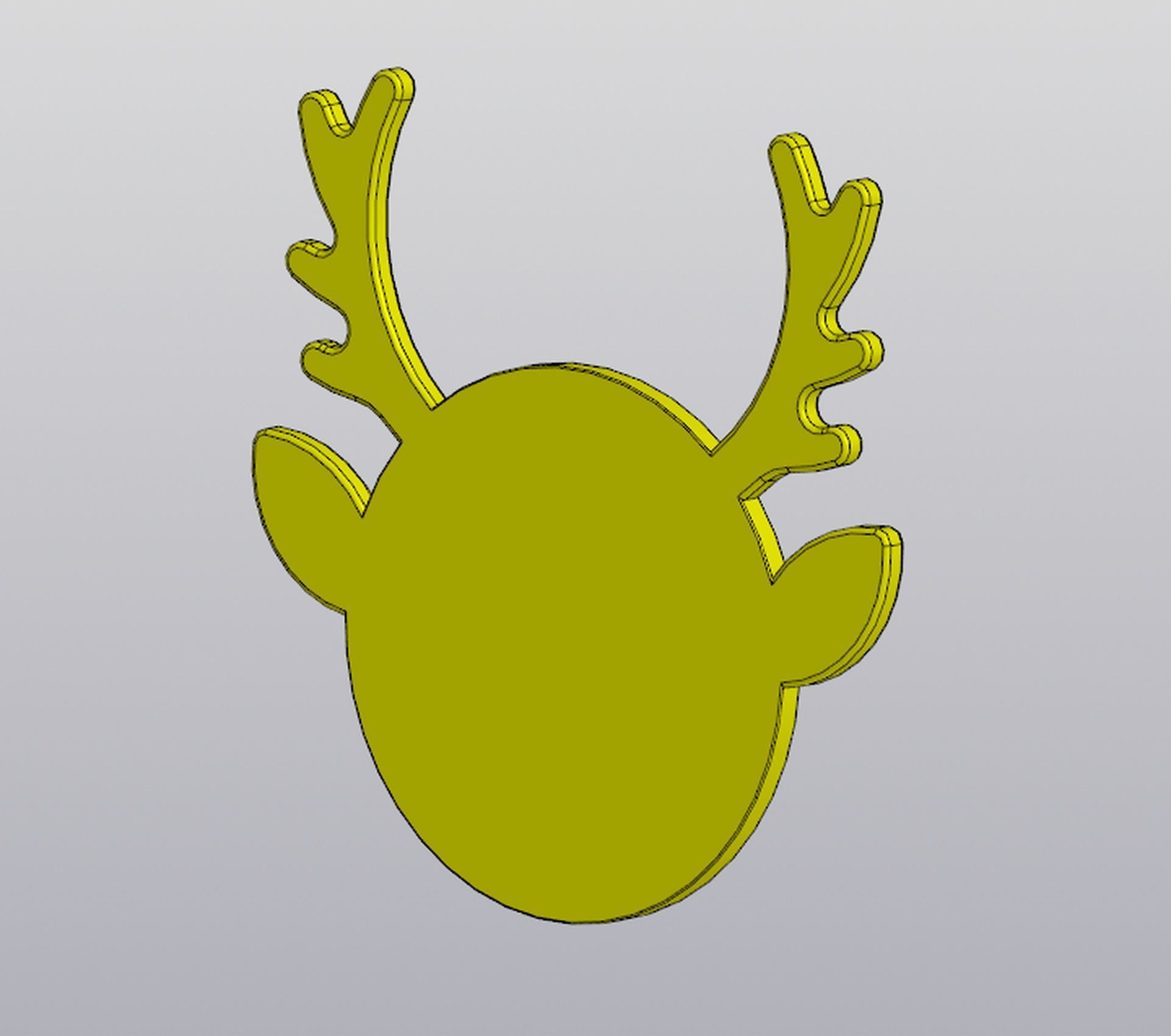 Set 2 Planters and Wall decor Lady Deer 3D print model_26