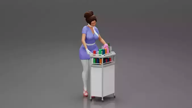 2 Models - flight attendant serving drinks to passengers