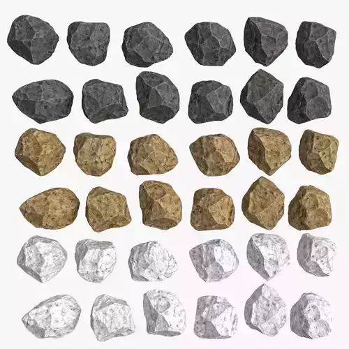 Stone 12 pieces 3 color