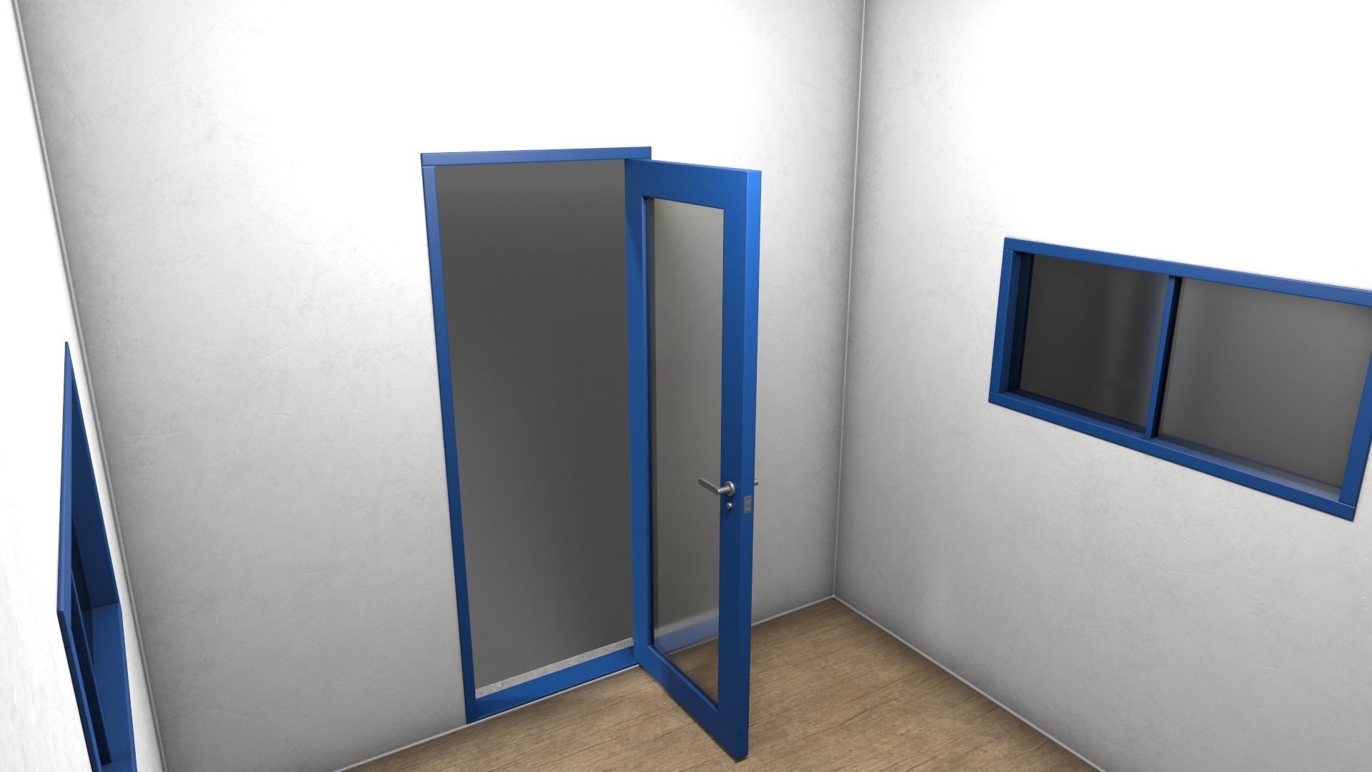 PBR Container House BB V3 Low-poly 3D model_15