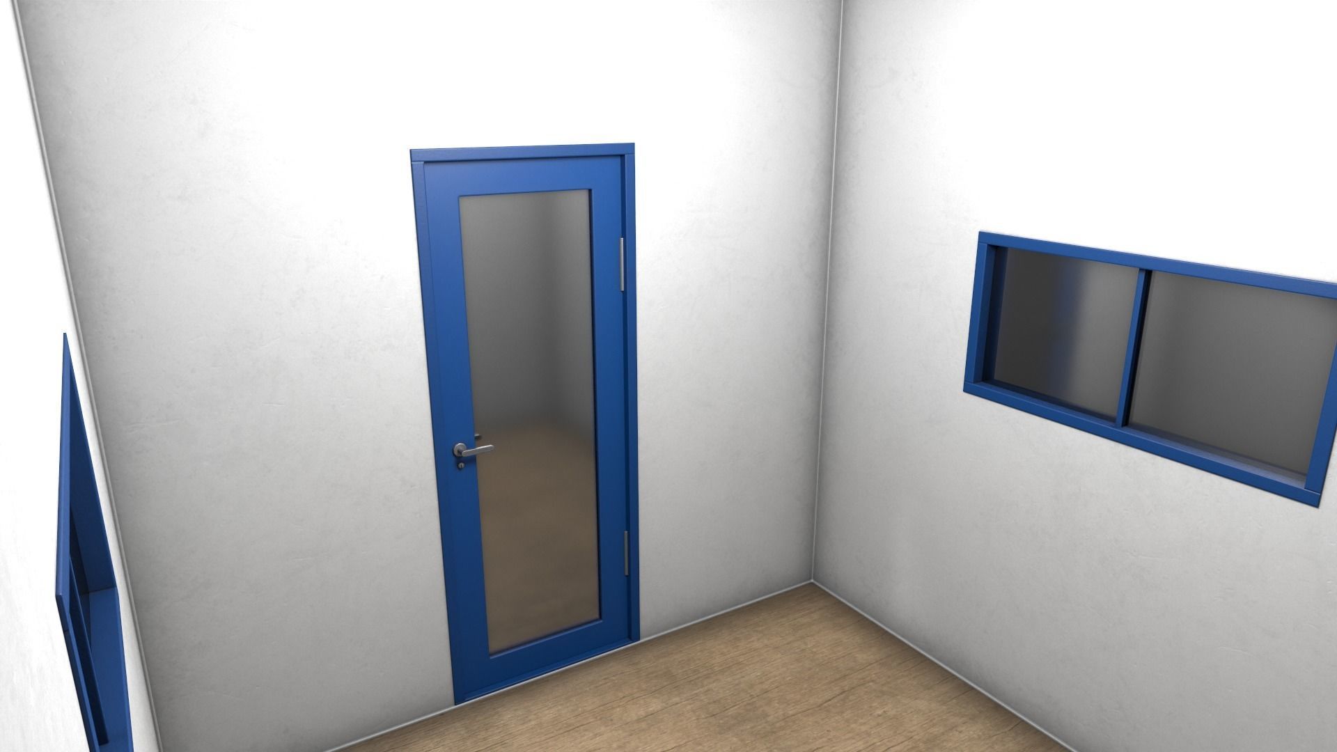 PBR Container House BB V3 Low-poly 3D model_14