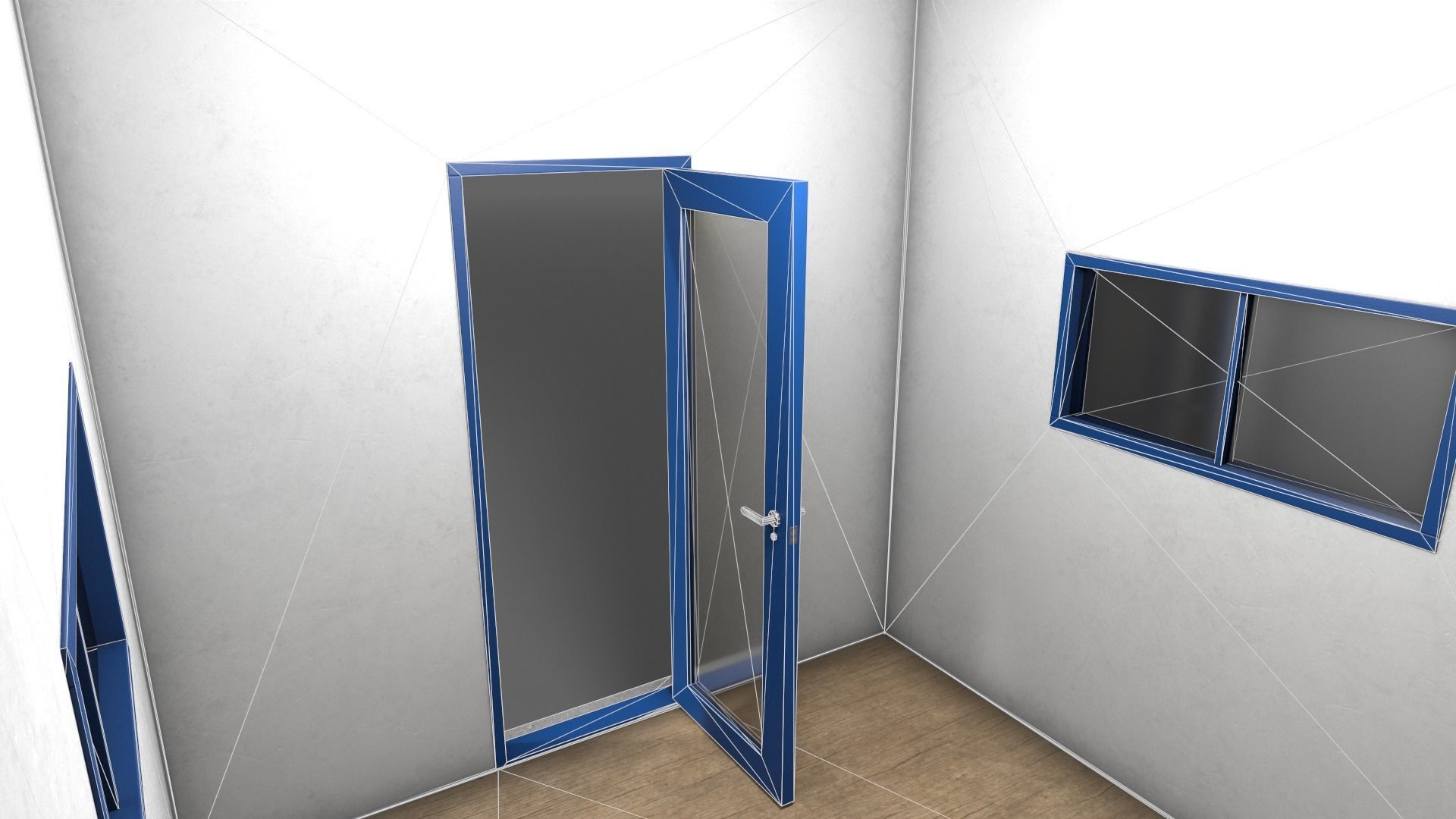 PBR Container House BB V3 Low-poly 3D model_16