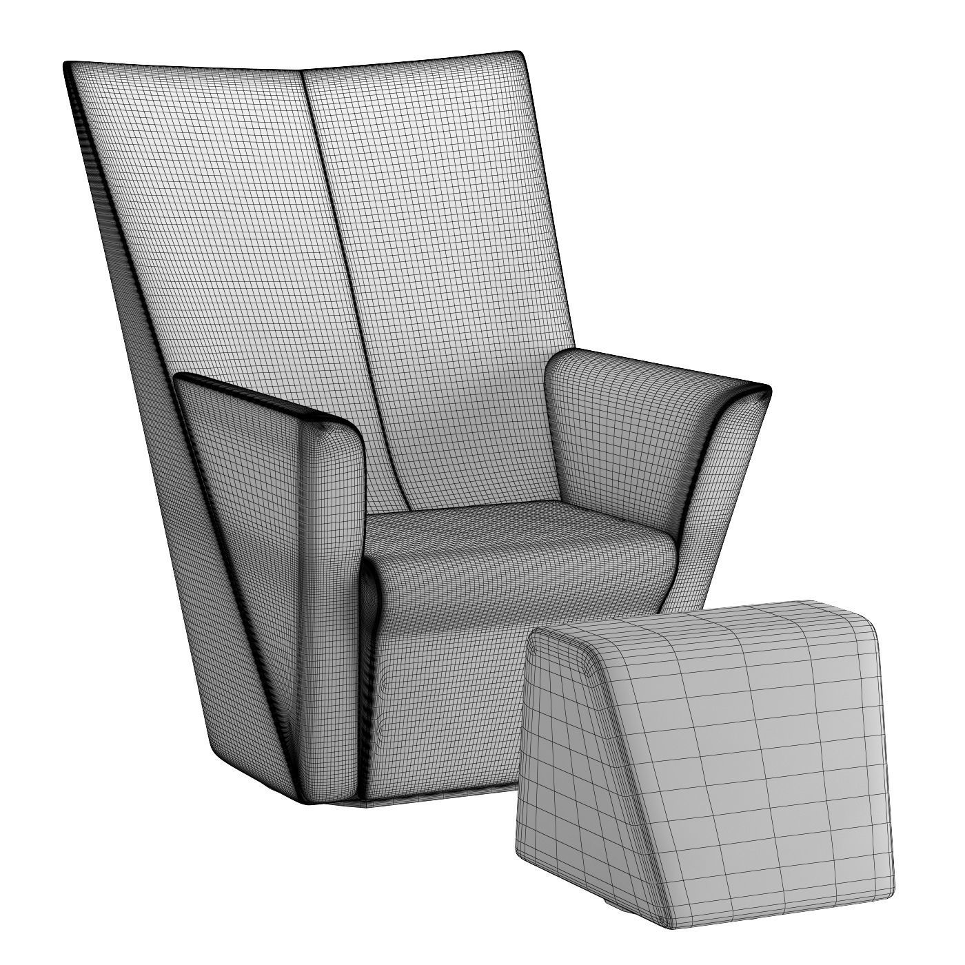 Armilla Armchair 3D model_6