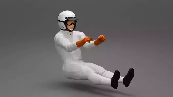 2 Models - Jackie Stewart driving for BRM 3D print model