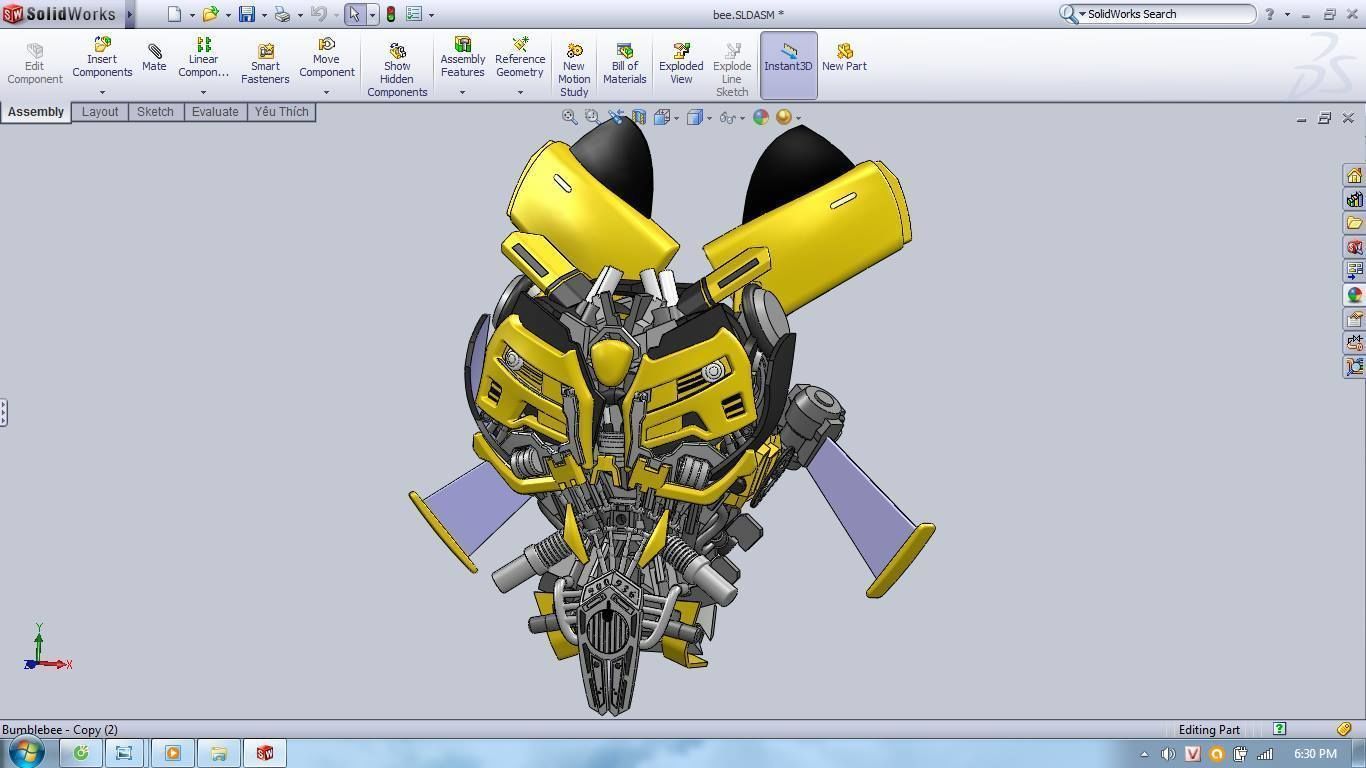 Bumblebee - Transformers 3D print model_13