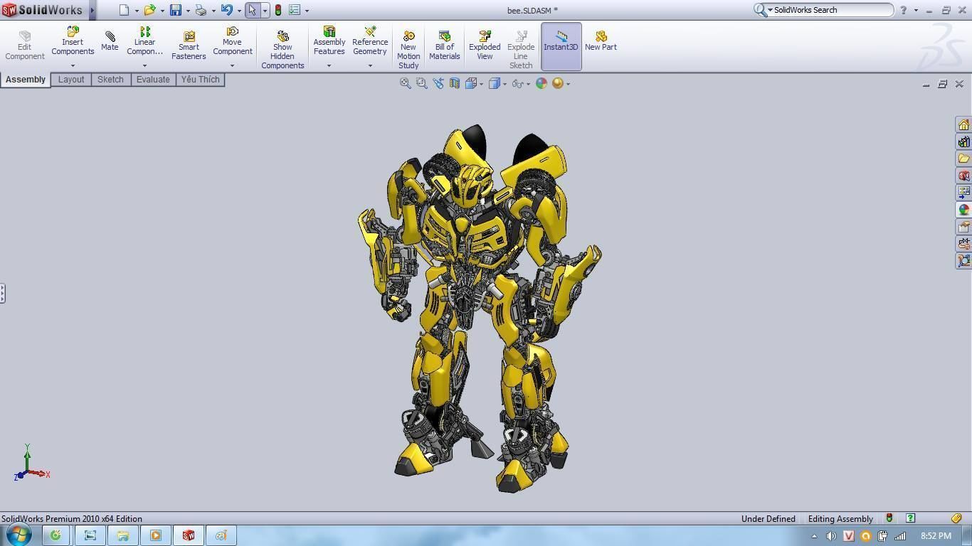 Bumblebee - Transformers 3D print model_10