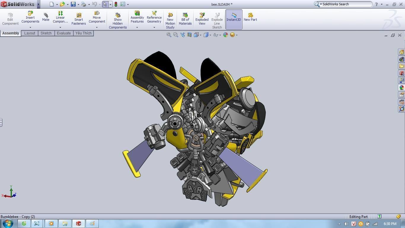 Bumblebee - Transformers 3D print model_14