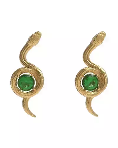 Snake earrings