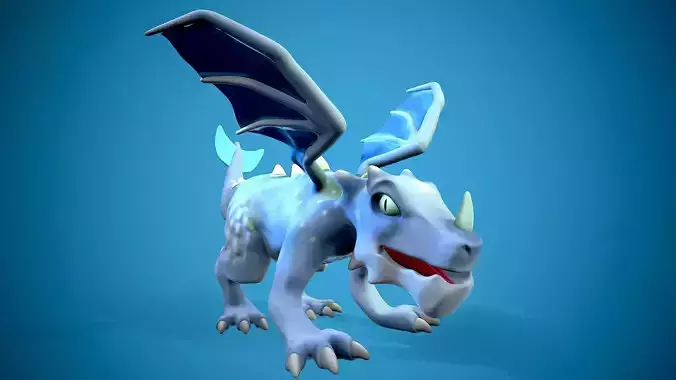 cartoon frost dragon