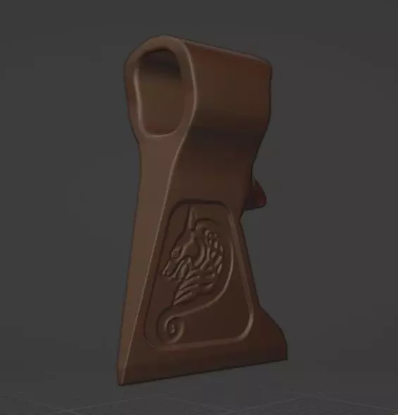 Ax with emblem wolfs Free 3D print model