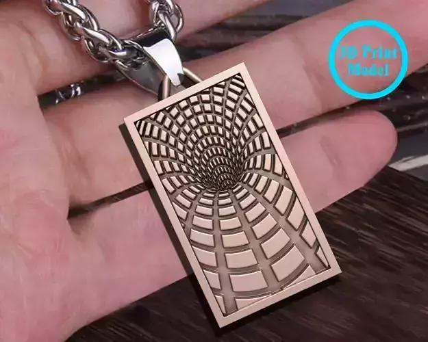 Geometric shape of  Hole  Penadant